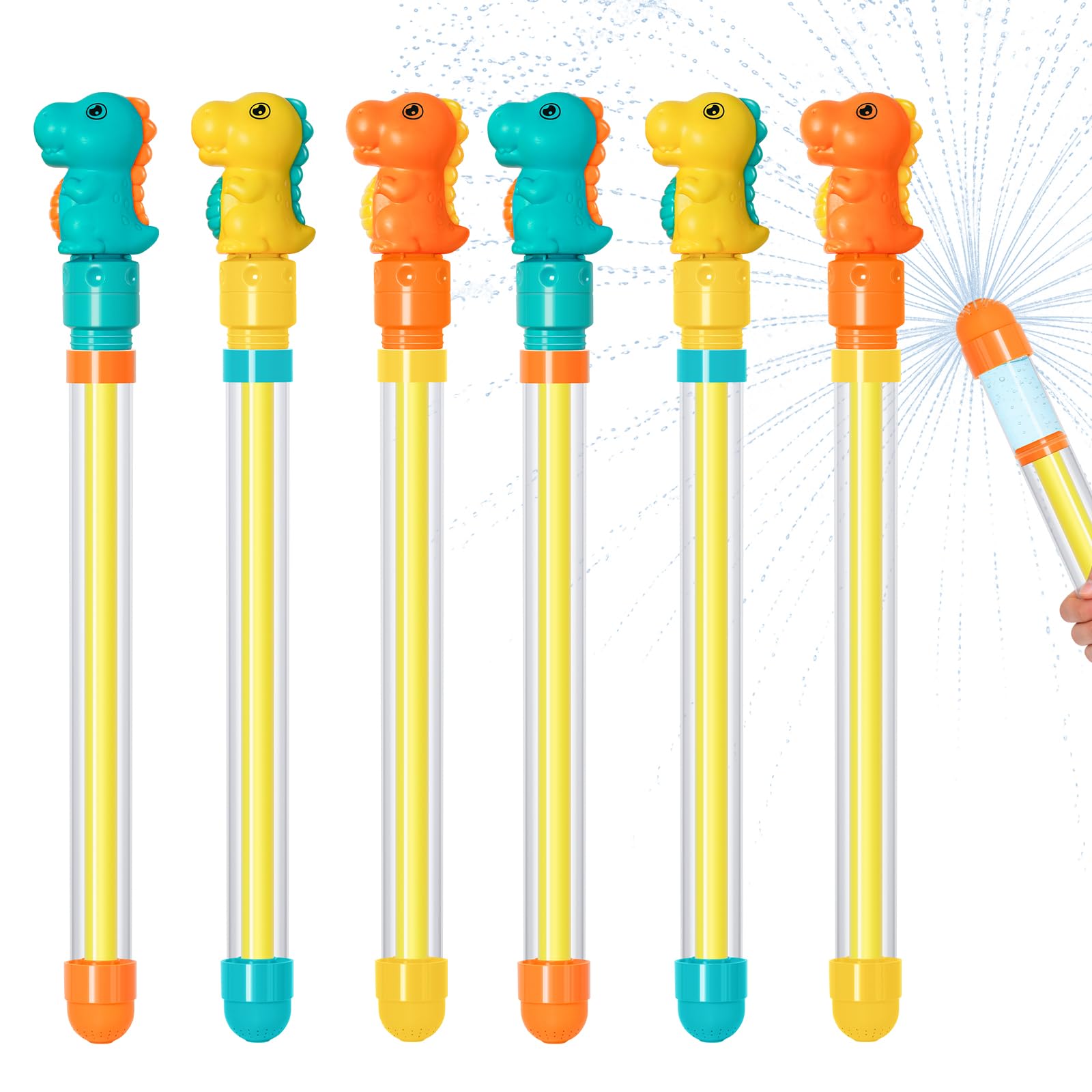 Dsmile 6 Pcs Firework Water Gun,Cute Squirt Gun Umbrella-Shaped Spray for Swimming Pool Beach Summer Outdoor Water Party Games