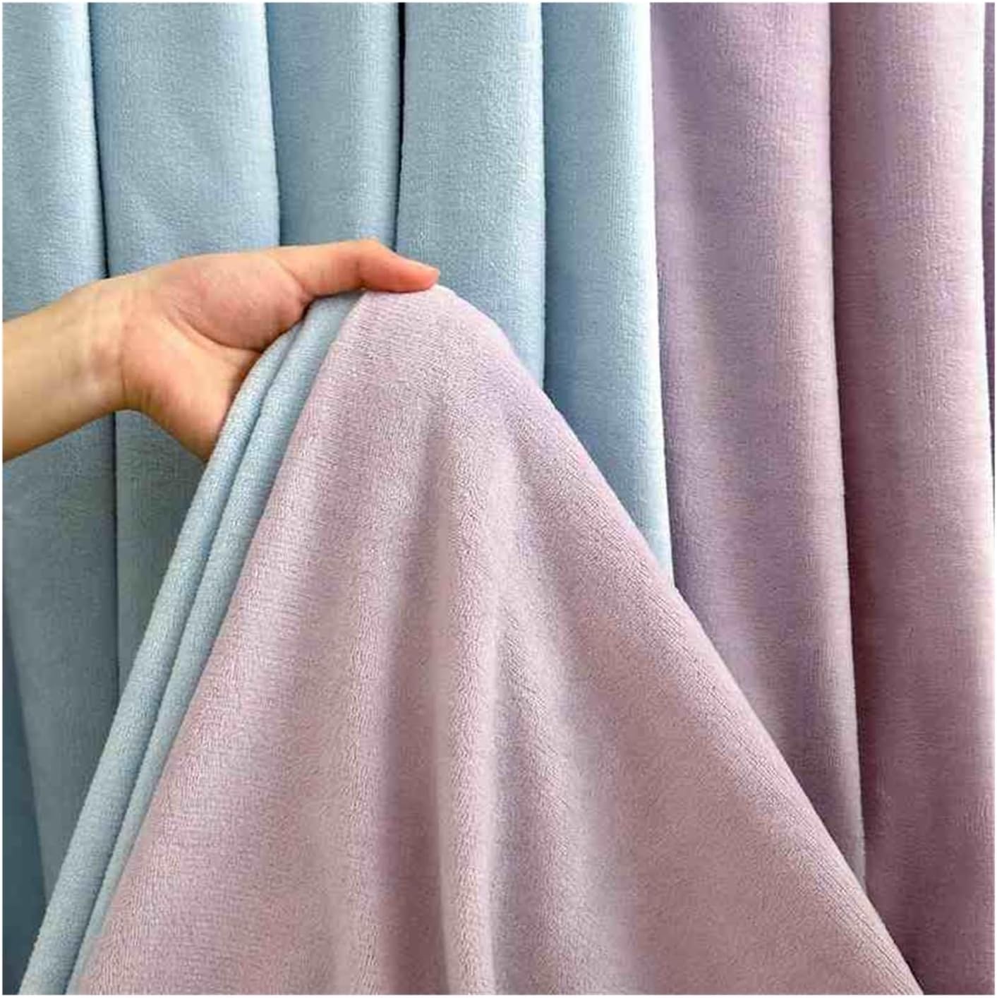 Flannel Flat Sheet only Twin Full Queen King Size Top Sheet Super Soft Warm Women Men Bedding(Blue,240x270cm)