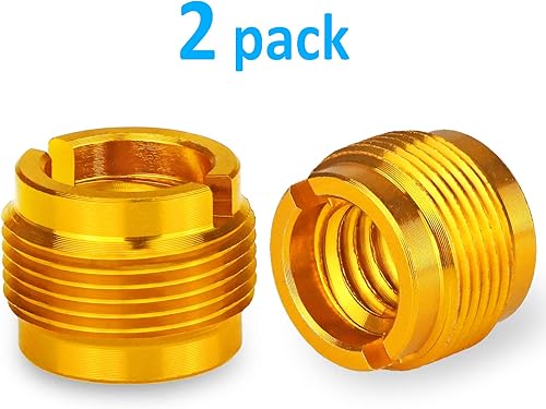 Miniatura 7 de YOUSHARES - Adaptador de soporte de micrófono, adaptador de rosca de tornillo de brazo de brazo de 58 pulgadas macho a hembra de 38 pulgadas para