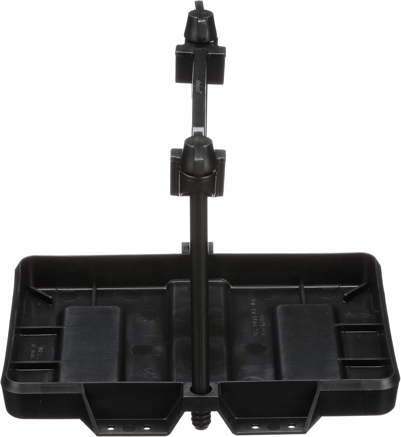 Attwood Adjustable Battery Tray, for 24 & 24M Series Batteries, Heavy-Duty Black Plastic, Height-Adjustable Crossbar, 9090-5