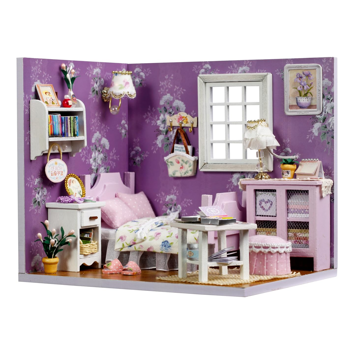 CUTEROOM DIY Miniature Dollhouse Kit with Furniture-Sweet Sunshine — image 1