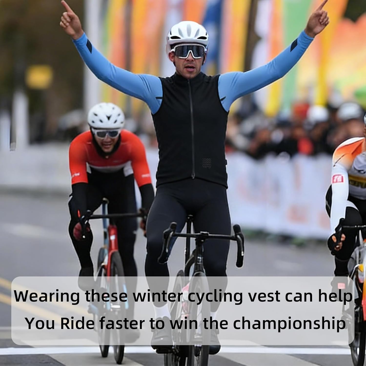 YKYWBIKE Winter Cycling Vest Windproof Waterproof Fleece Vest MTB Bike Bicycle Gilet Sleeveless Cycling Jacket