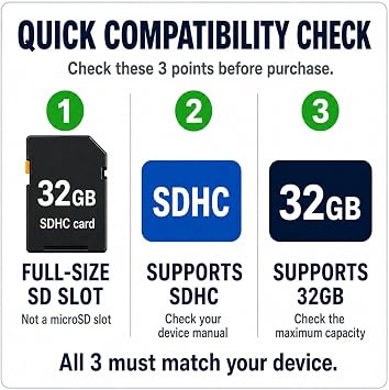 LinkMore XV11 32GB Full-Size SDHC Card, UHS-I U1 V10, 97MB/s Read