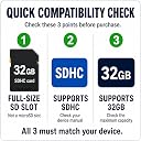 LinkMore XV11 SDHC Card 32GB Compatible with Camera, PC, UHS-I, U1, V10, Class 10, Read Speed Up to 96 MB/s, Write Speed Up to 25MB/s gallery image