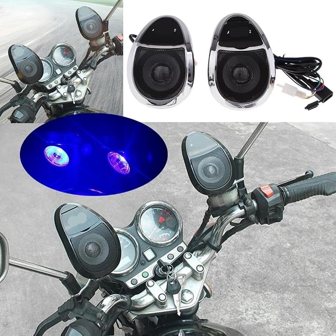 Altavoz de Manillar para Motocicleta - Audio Portátil con FM y Radio miniatura 2