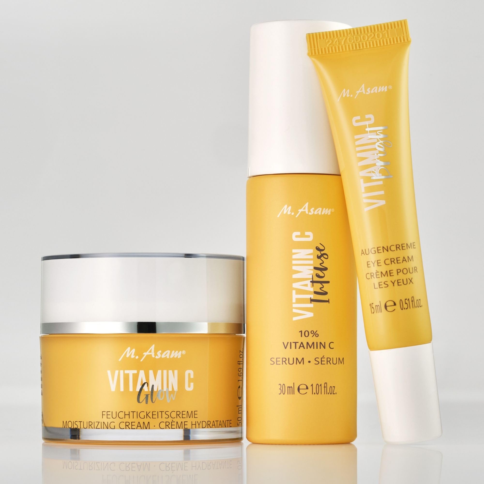 M. Asam Witamina C Intense 10% Serum (30ml) | Przeciwstarzeniowe serum do twarzy z 10% witaminą C i ekstraktem z camu-camu do naturalnego tworzenia kolagenu