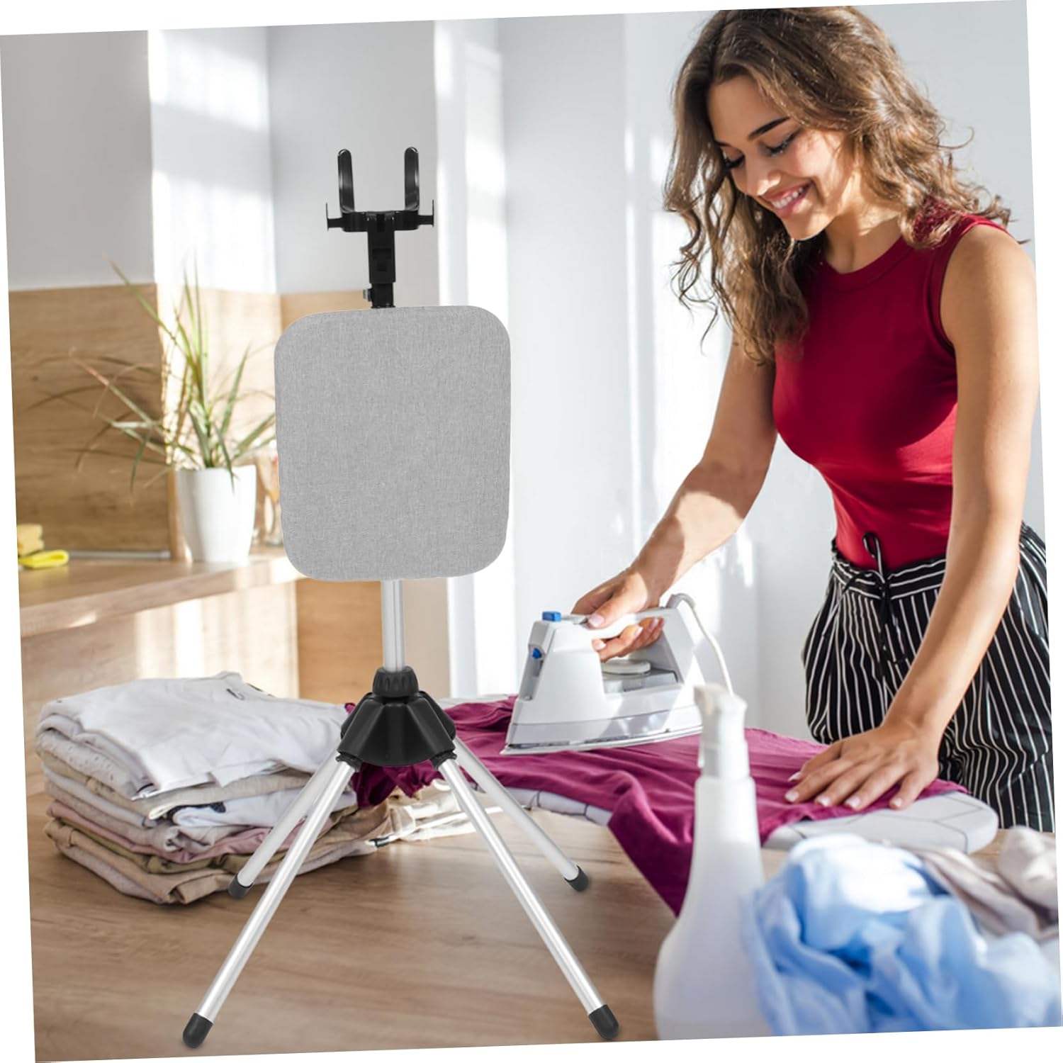 Ironing Boards Full Steamer Stand Telescopic Folding Ironing Board Hanger Clothes Steamer Rack