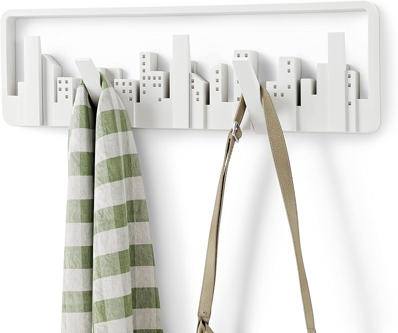 Skyline Multi Hook Wall-Mount, White