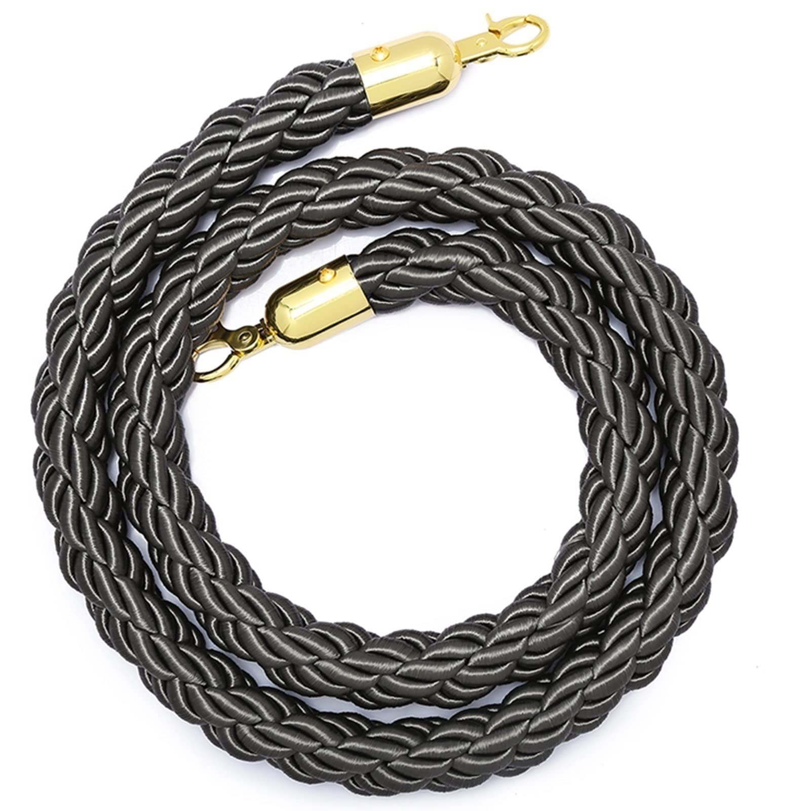 GLDYTVF 4.9ft Hemp Queue Line Rope for Stanch PostsDurable Crowd Control Stanchion Rope for Events Parties & VenuesSafe and Stylish Barrier Solution