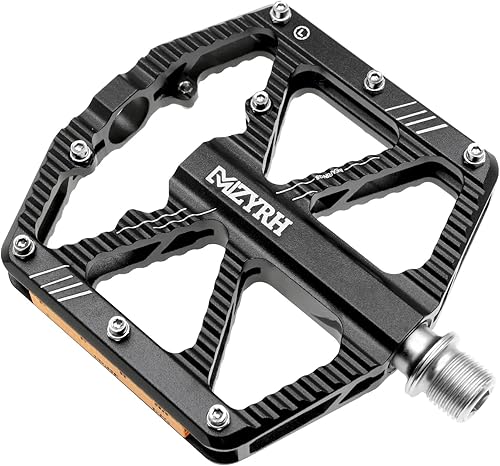 Miniatura 5 de MZYRH Pedales de bicicleta de carreteramontaña,Pedales de bicicleta con reflectores,Pedales de aleación de aluminio MTB 3 rodamientos sellados