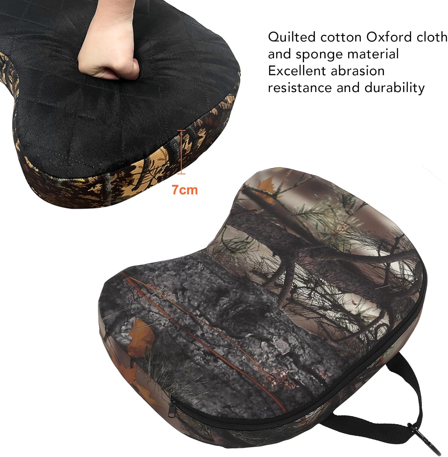 Portable Stadium Seat Cushion,Outdoor Cushion Waterproof Soft Comfortable Thickening Irregular Stadium Cushion Pad Leaf Camouflage