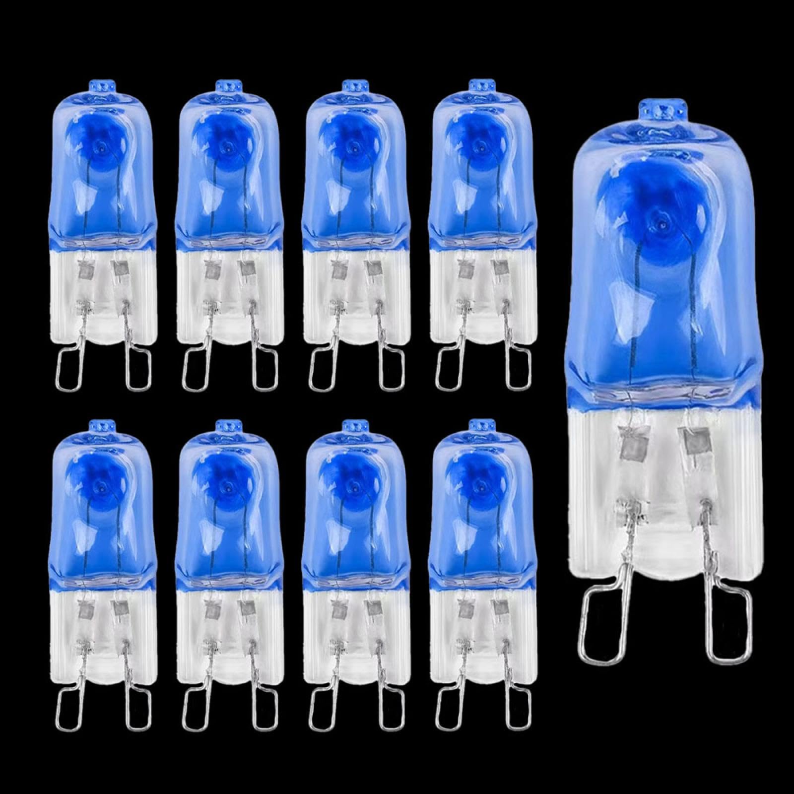 10PC 230V 20W G9 Halogen Bulbs 2 Pin Base JC Type T4 Bi-Pin Clear Capsule Halogen Lamps G9 120V 40W Warm White 120V-40W