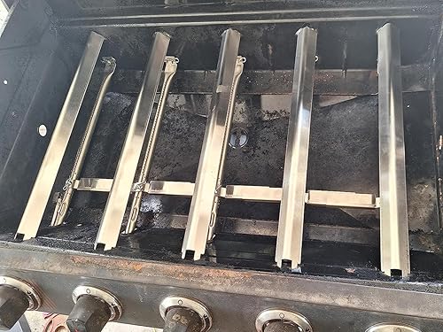 Miniatura 5 de Shengyongh SS8021 (paquete de 4) piezas de repuesto para parrilla Charbroil Performance 4 quemadores 463365021 463365522 463352521, 5 quemadores