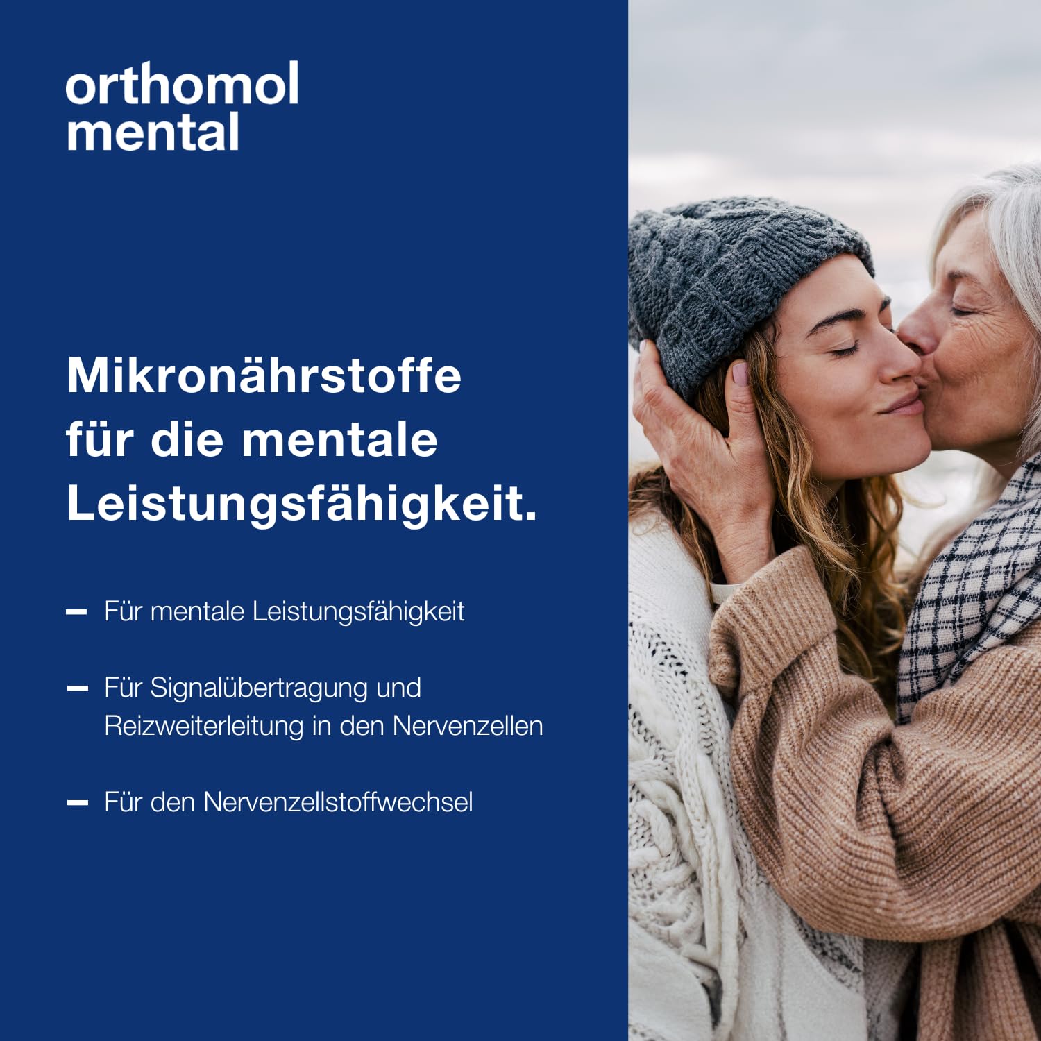 Orthomol Mental - für Gehirn, Konzentration und Gedächtnis - mit Pantothensäure und Omega-3-Fettsäuren - Granulat/Kapseln à 15 x Tagesportionen