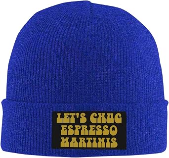 Lets-Chug-Espresso-Martinis Knit Hat Men Women Warm Winter Cap Beanie