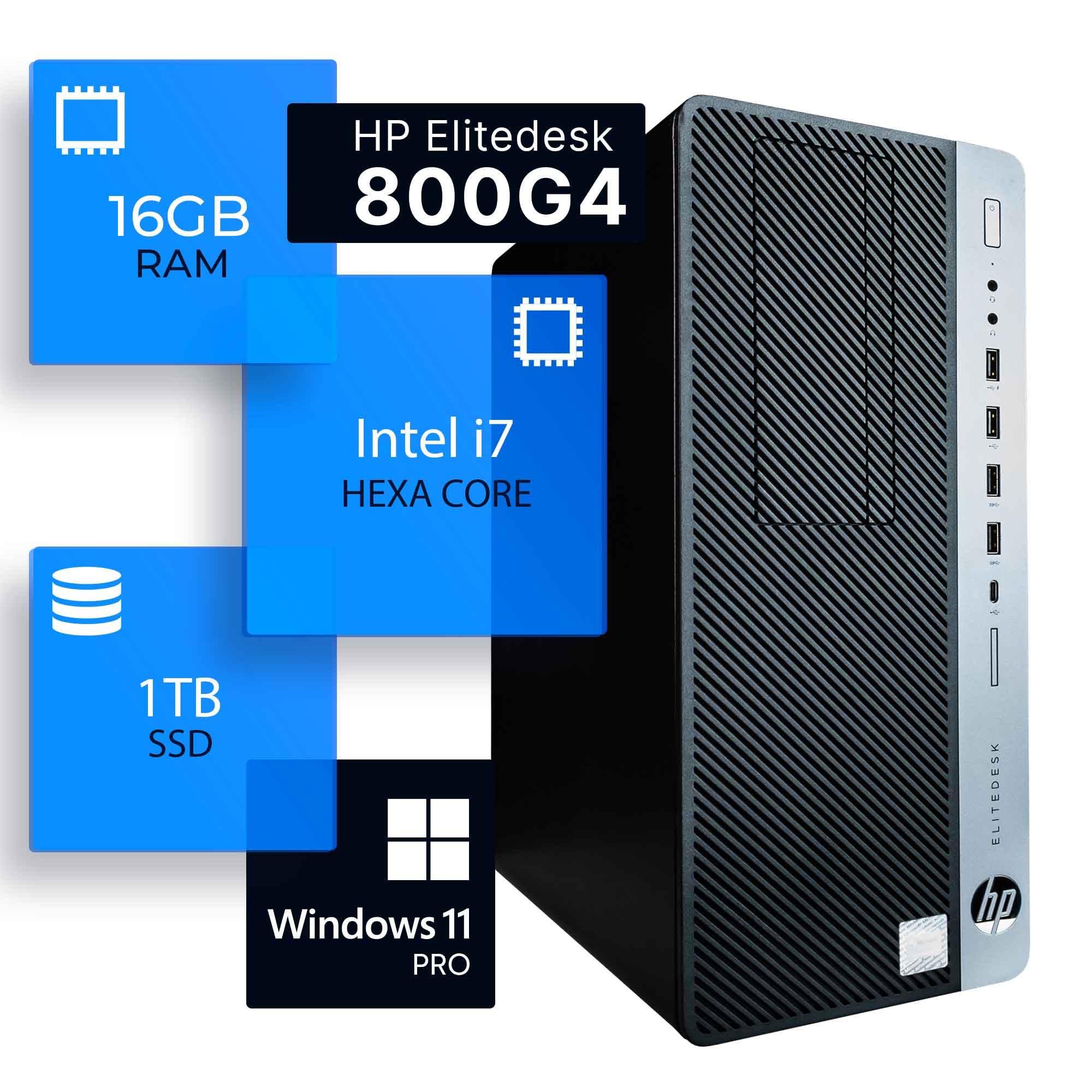 J　HP EliteDesk i7 16GB Wi-Fi SSD Amazon.com: HP EliteDesk 800G4 Tower Desktop Computer | Hexa Core