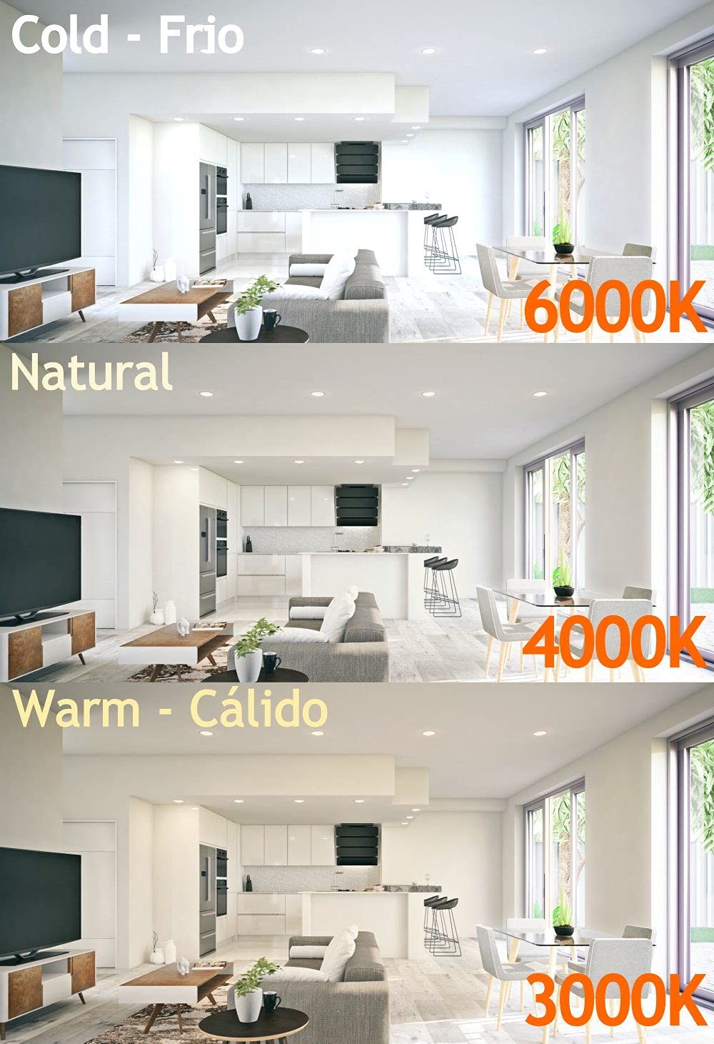 Faretto LED COB Da Incasso JANDEI - 20W, 1800 Lm, IP44, Luce Fredda 6000K, Per Bagni E Cucine - Foto 3