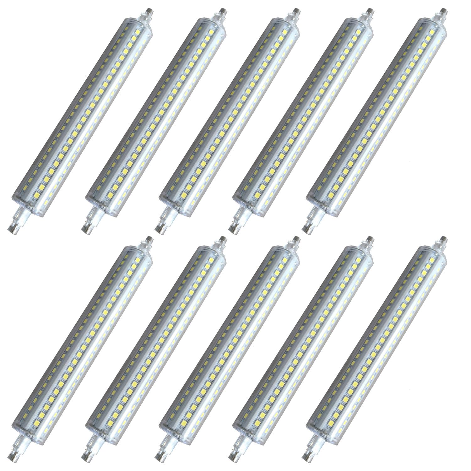 Ampoules LED R7S dimmable 1200lm avec faisceau 360° x10