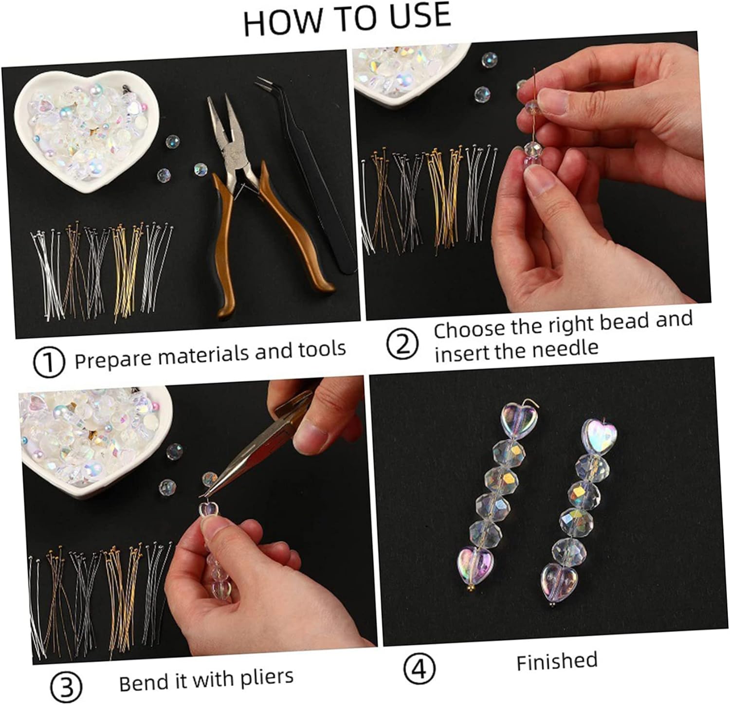 1 Box DIY Round Ball Head Pins for Jewelry Making Stainless Steel Craft Pins for Earrings Bracelets and Necklaces Durable and Smooth Surface for Easy Use