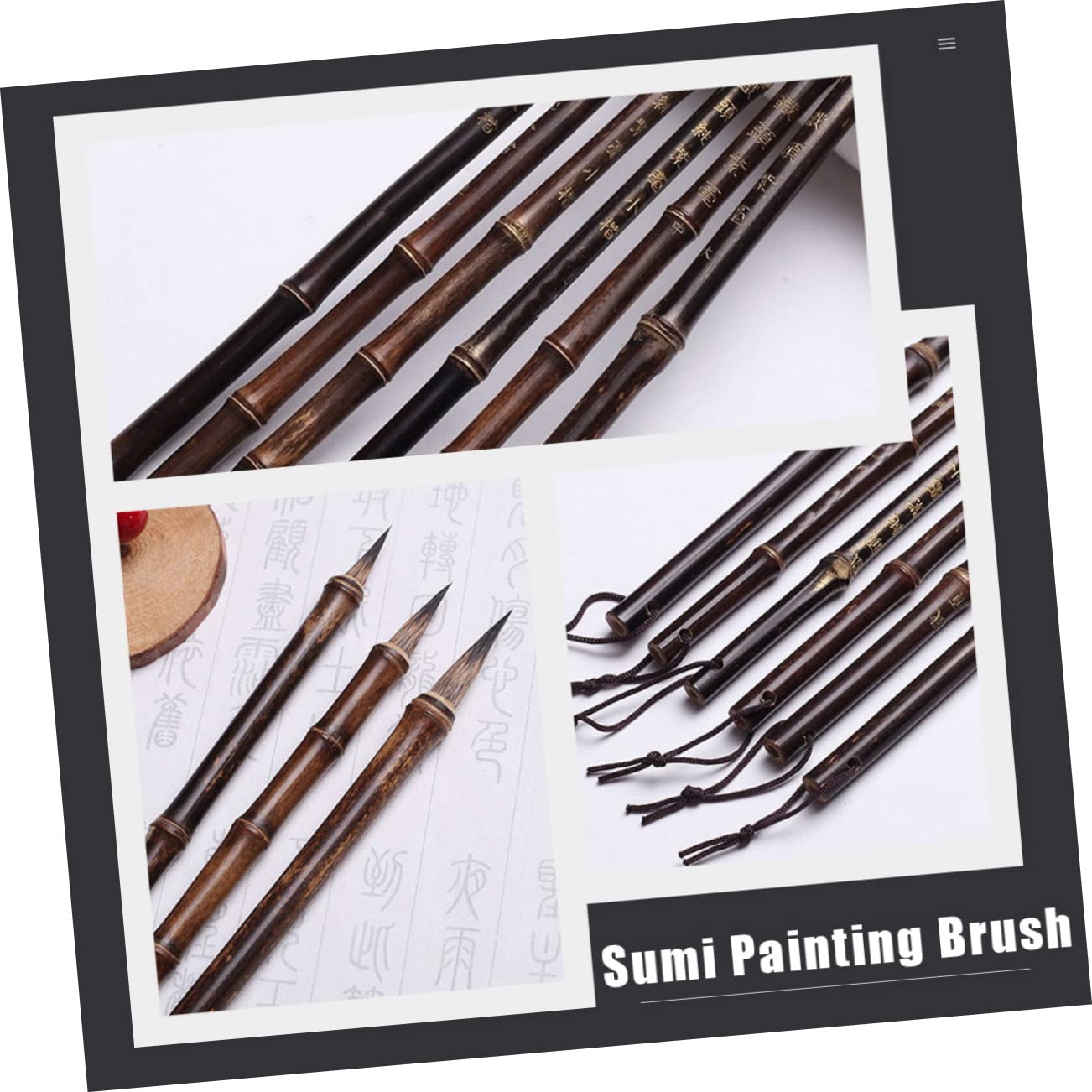 jojofuny Chinese Calligraphy Brush Pen Portable Writing Brush for Art and School Lightweight Calligraphy Tool with Fine Tips for Beginners and Professionals Elegant Design