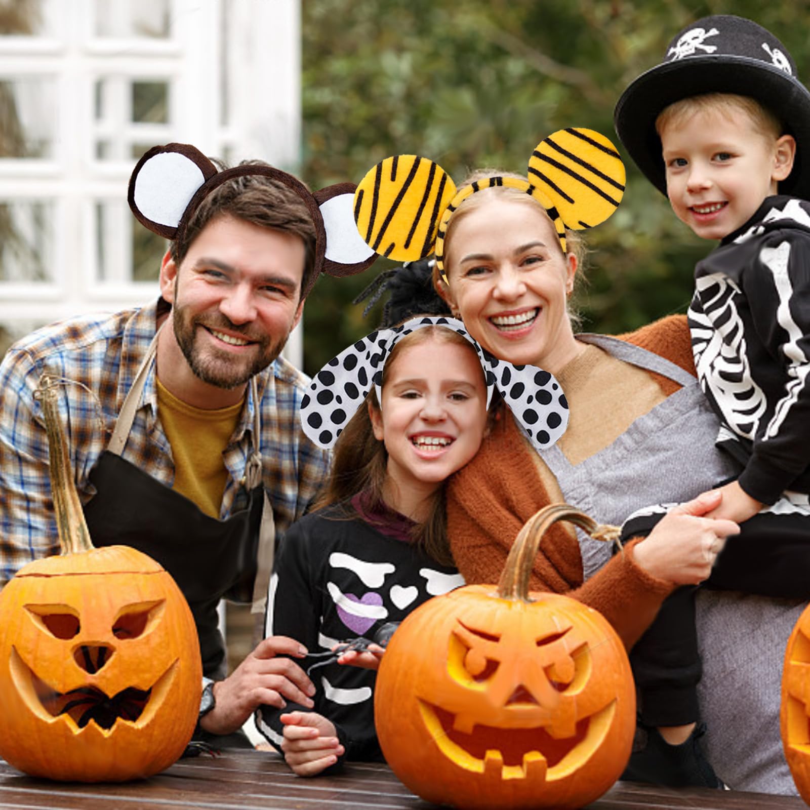 10 Pièces Serre Tete Enfant, Bandeau Animaux, Serre Tete Halloween Enfant Fête à Thème D'anniversaire de Carnaval Bandeau Cosplay Animaux pour Enfants et Adultes
