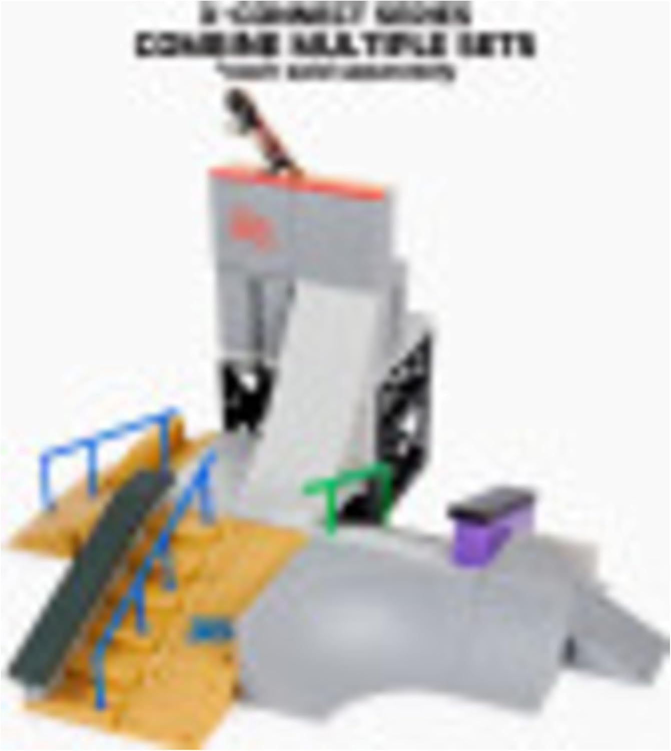 Tech Deck, Bowl Builder X-Connect Park Creator, Customizable and Buildable Ramp Set with Exclusive Fingerboard, Kids Toy for Ages 6 and up