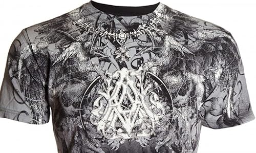 Miniatura 5 de Archaic by Affliction - Camiseta para hombre, color negro, talla S-5XL