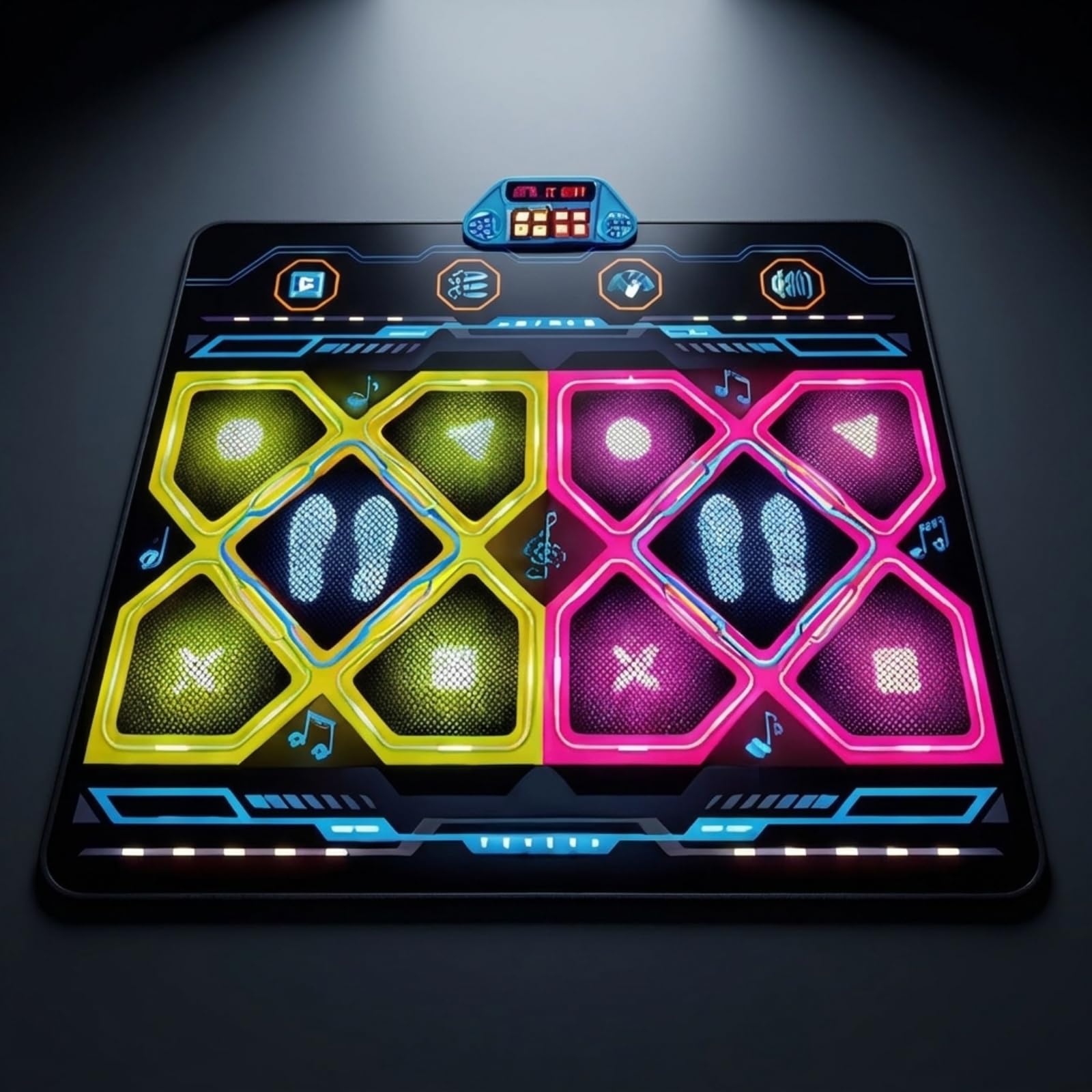 Tappeto da Ballo Elettronico Interattivo | Resistente, Antiscivolo, Tappeto Gioco Ritmico, per Cameretta
