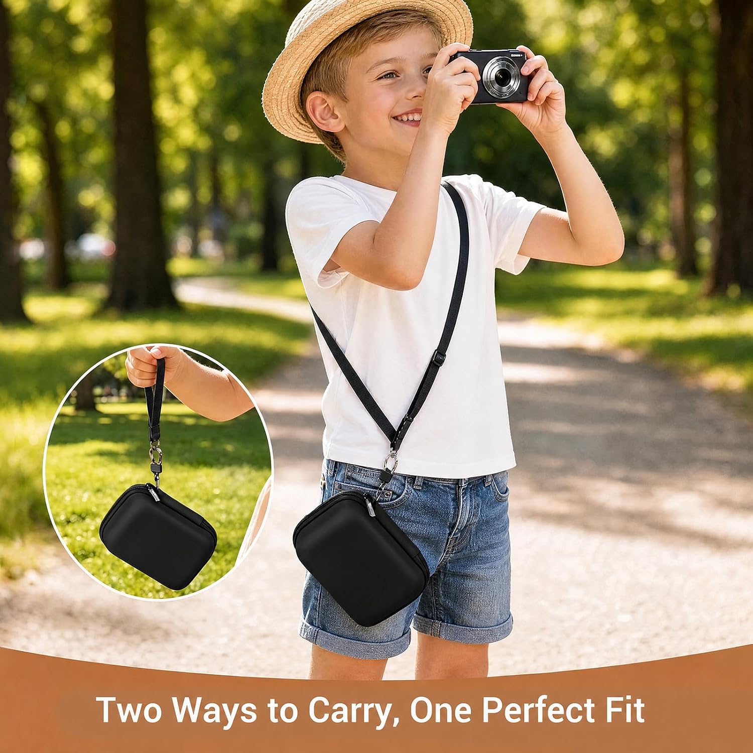 CoBak Carrying & Protective Case for Digital Camera, for CAMKORY/Lecran/Duluvulu/Krlun/KODAK FZ55,FZ245,PIXPRO C1,WPZ2/Canon PowerShot ELPH 360/Sony DSCW800,DSCW830/Lecnippy/Nsoela/VAHOIALD FHD 1080P