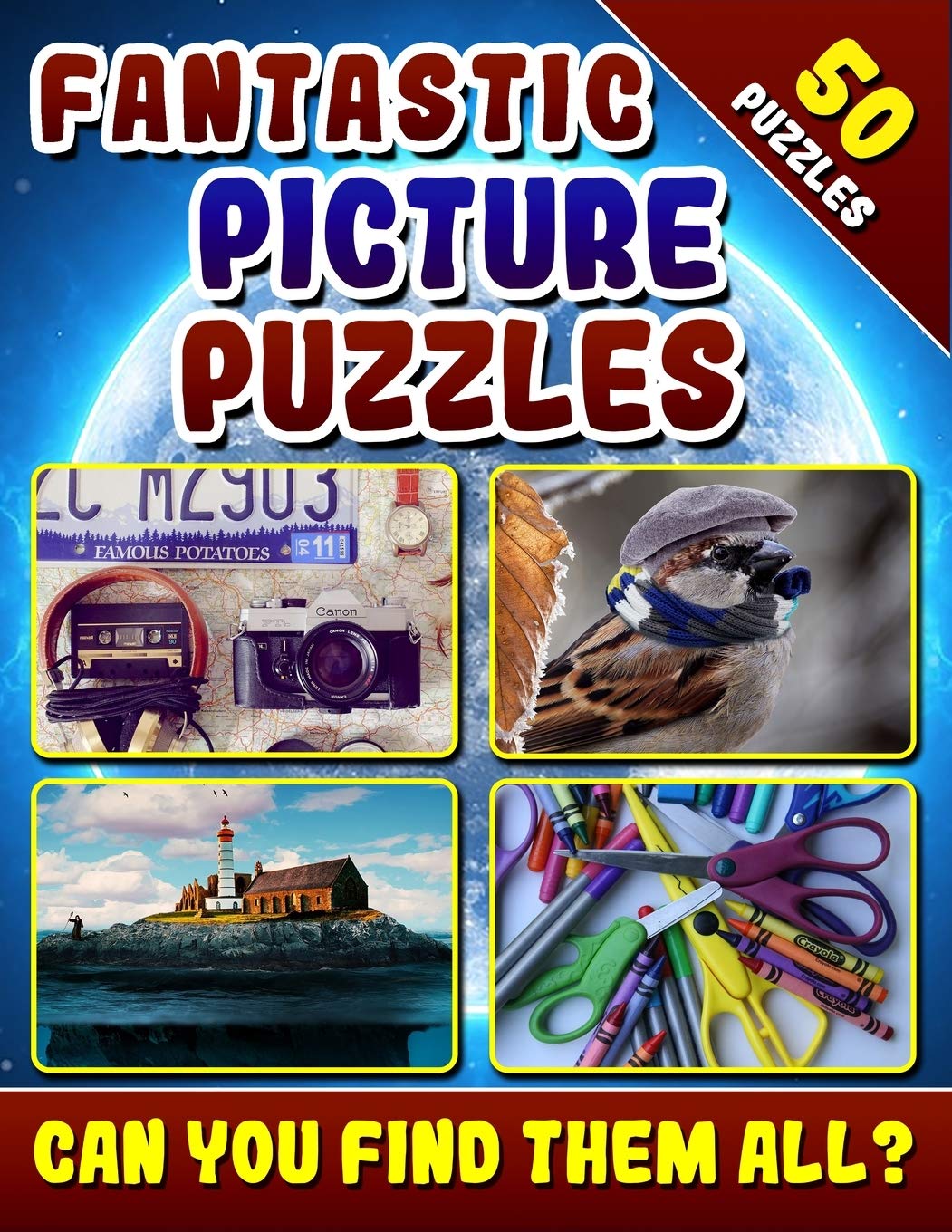 Picture Puzzles Spot The Difference Book For Adults