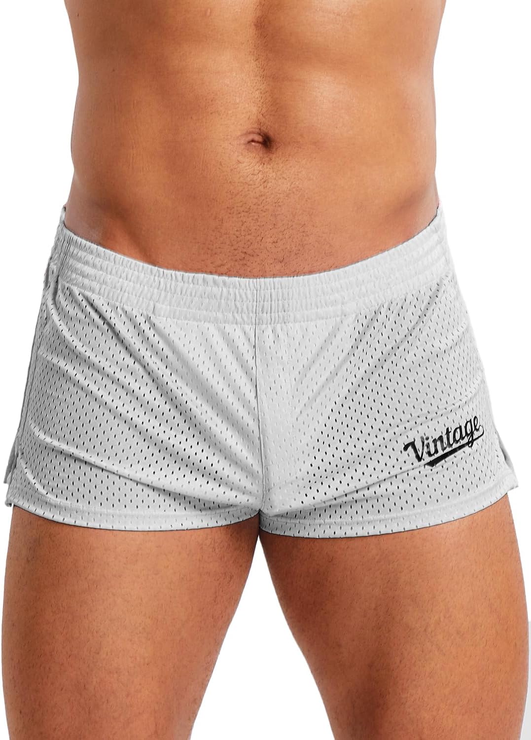 MIZOK Mens 3 Inch Athletic Workout Short Mesh Running Workout Gym Shorts