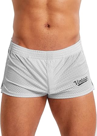 MIZOK Mens 3 Inch Athletic Workout Short Mesh Running Workout Gym Shorts