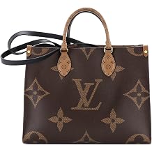 Pre-Loved OnTheGo Tote Reverse Monogram Giant MM, Brown