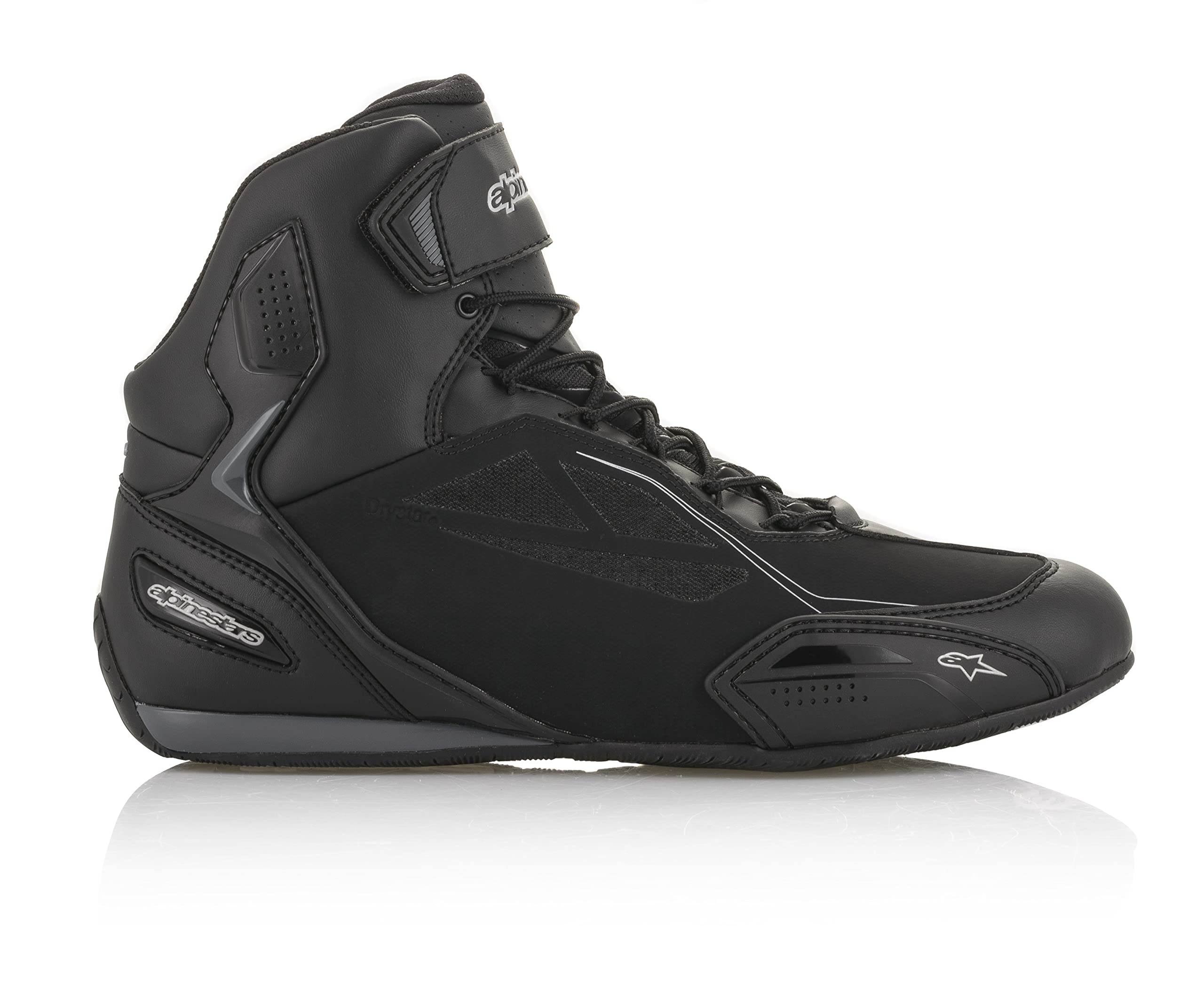 Alpinestars SMX Plus v2 Vented Motorcycle Boots, High Speed Protection(43) (BLACK/RED)