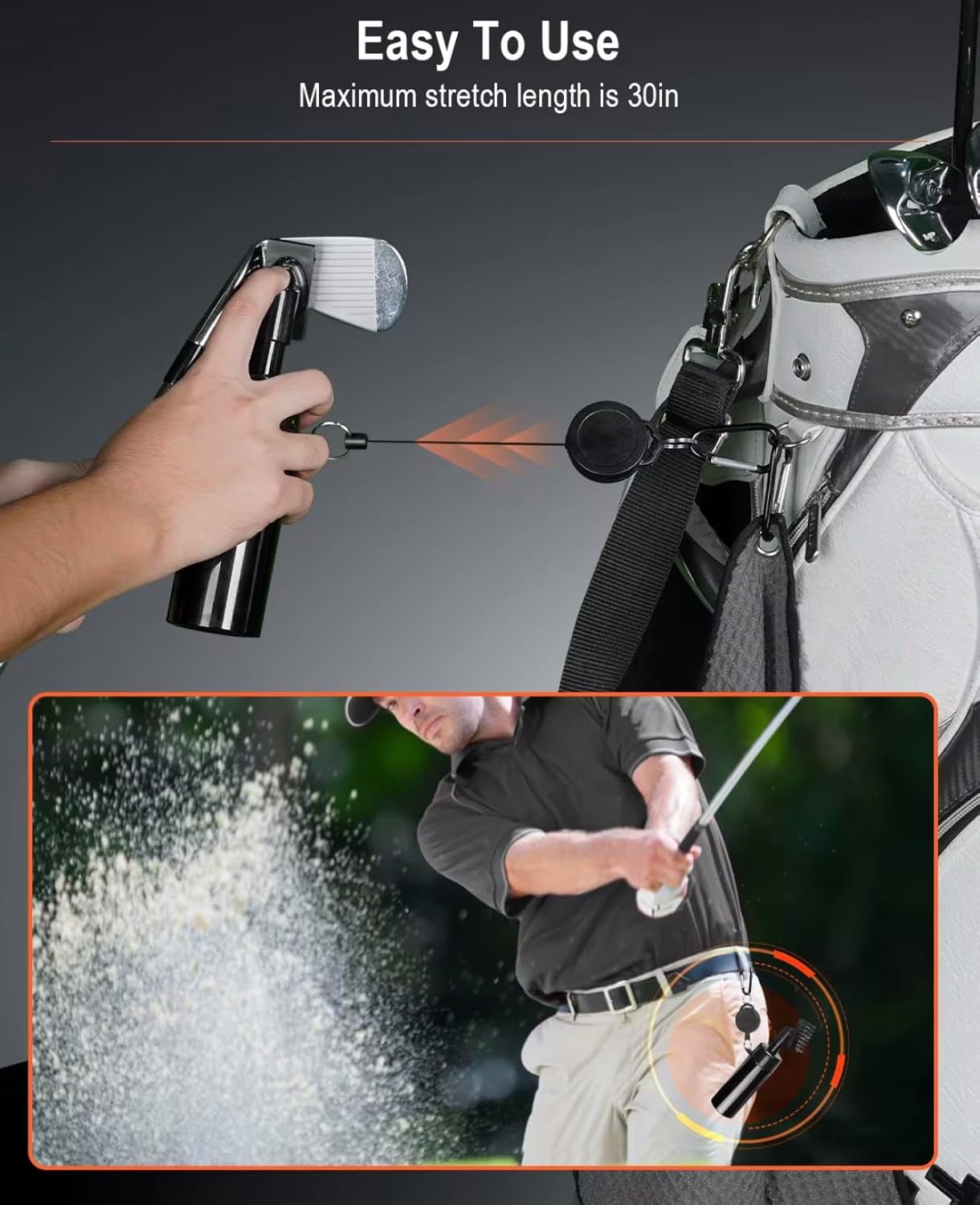 Premium 2-in-1 Golf Club & Groove Cleaner Brush - Image 4