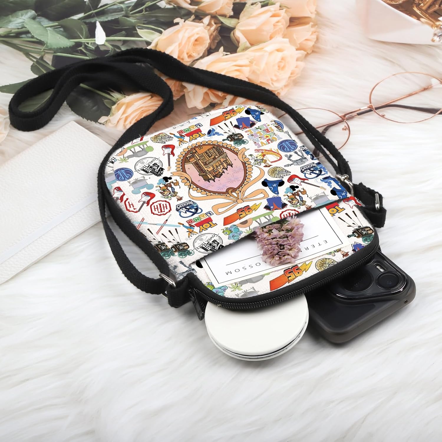 POFULL Theme Park Vacation Trip Gift You've Got A Friend In Me Crossbody Bag (You've Got A) - Image 3