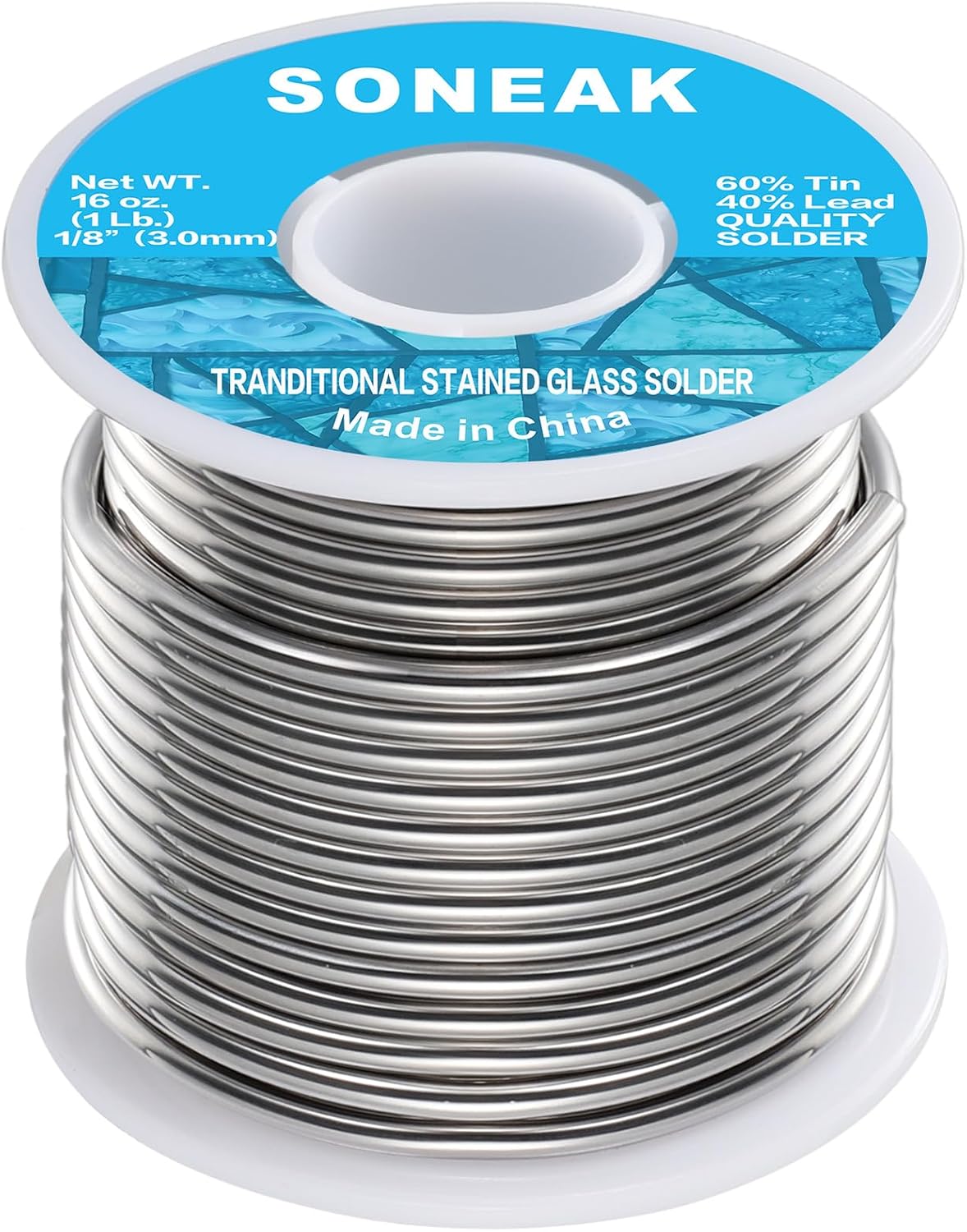 60/40 Wire Solder for Stained Glass (3.0mm 455g)