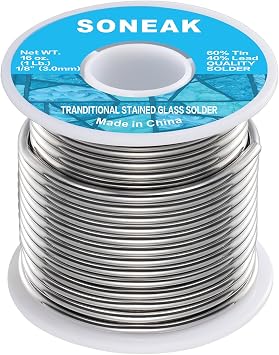 60/40 Wire Solder for Stained Glass 3.0mm 455g