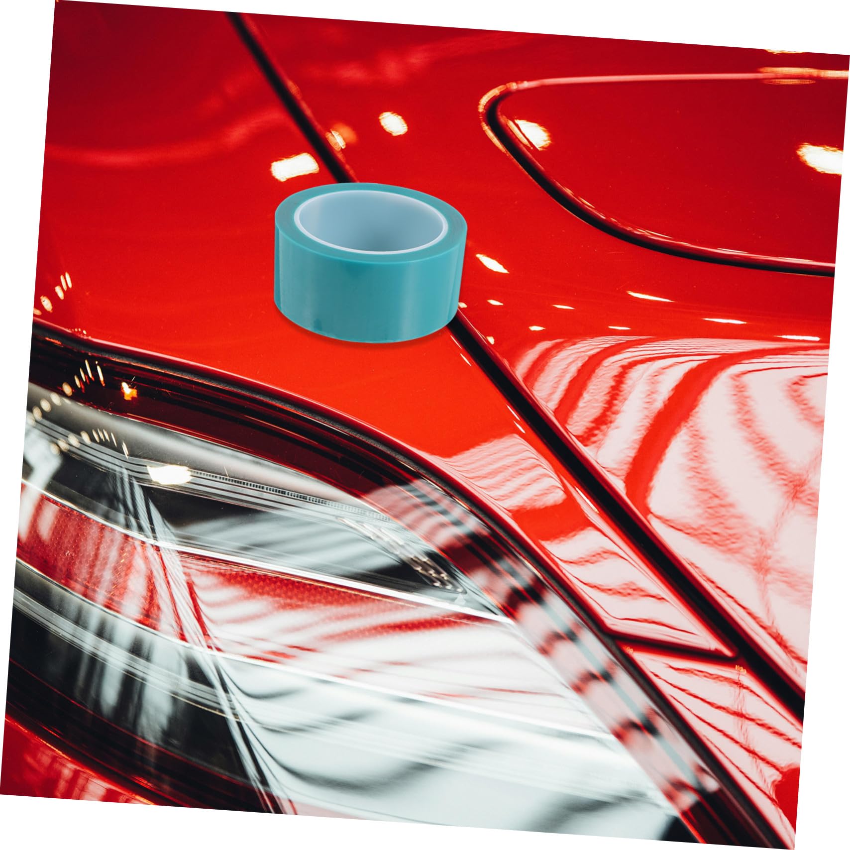 5 Rouleaux Ruban Adhésif de Masquage Automobiles Pet Résistant Chaleur Adapté Aux Courbes Protection Peinture et Rayures Carrosserie Usage Véhicules et Bricolage