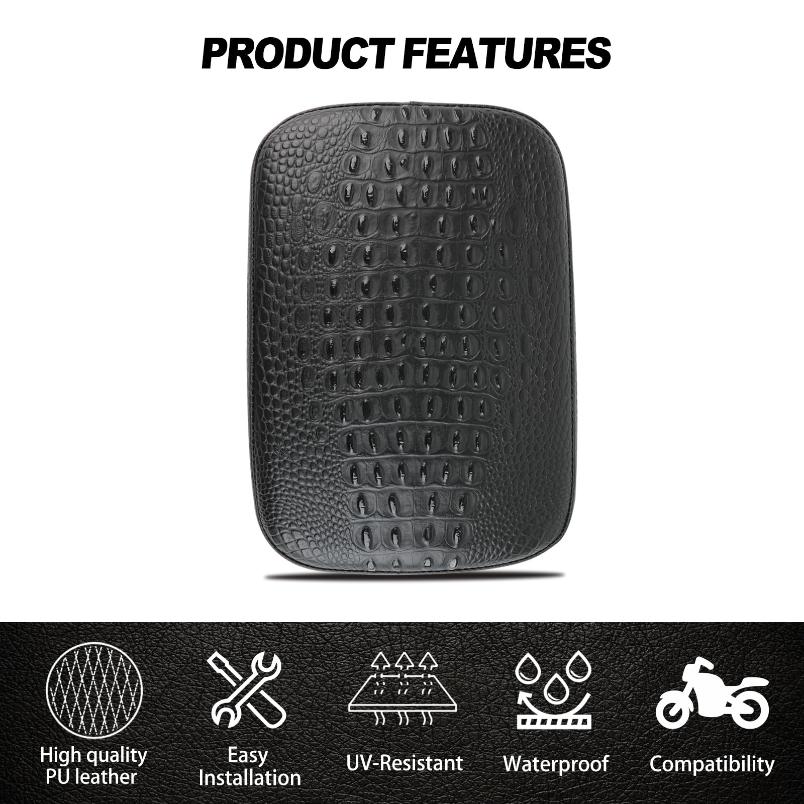 Front Solo Seat + Rear Passenger Pad For Harley Sportster Bobber – Black/Brown 11 thumbnail image