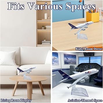 Model Plane, A380 Airplane Model 1:400 Diecast Airway Planes, Metal Aircraft with Display Stand for Adult Collectors & Aviation Enthusiasts (Express Ver.)