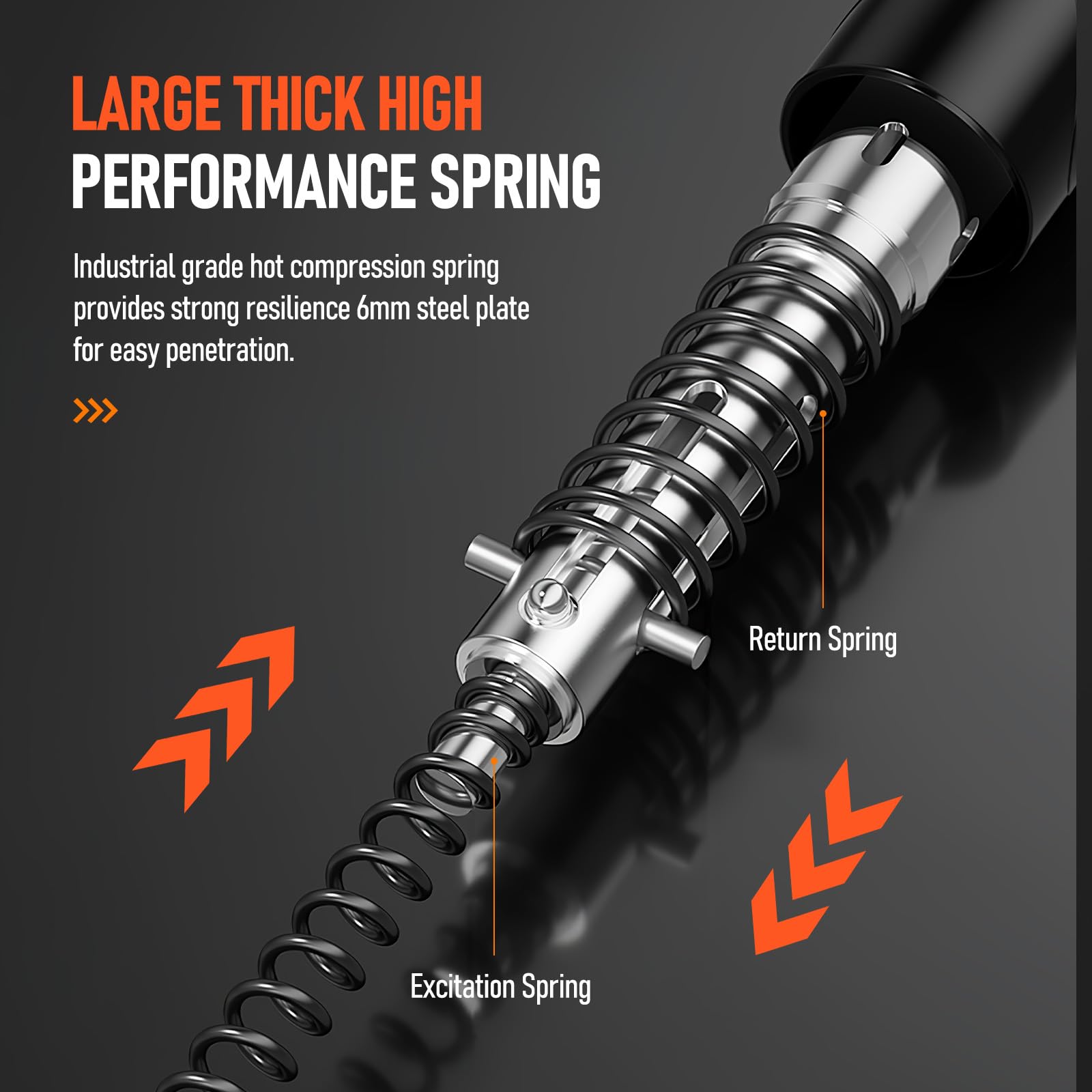 Pistola Sparachiodi Manuale Con 110 Chiodi - Portatile Per Cemento E Legno, Regolabile - Foto 2