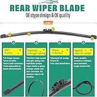 Vista 208 de 26" 20" 16" Windshield Wiper Blades Replacement for Dodge Grand Caravan 2008-2020 / Chrysler Town & Country 2008-2016 Premium All Weather Front Rear