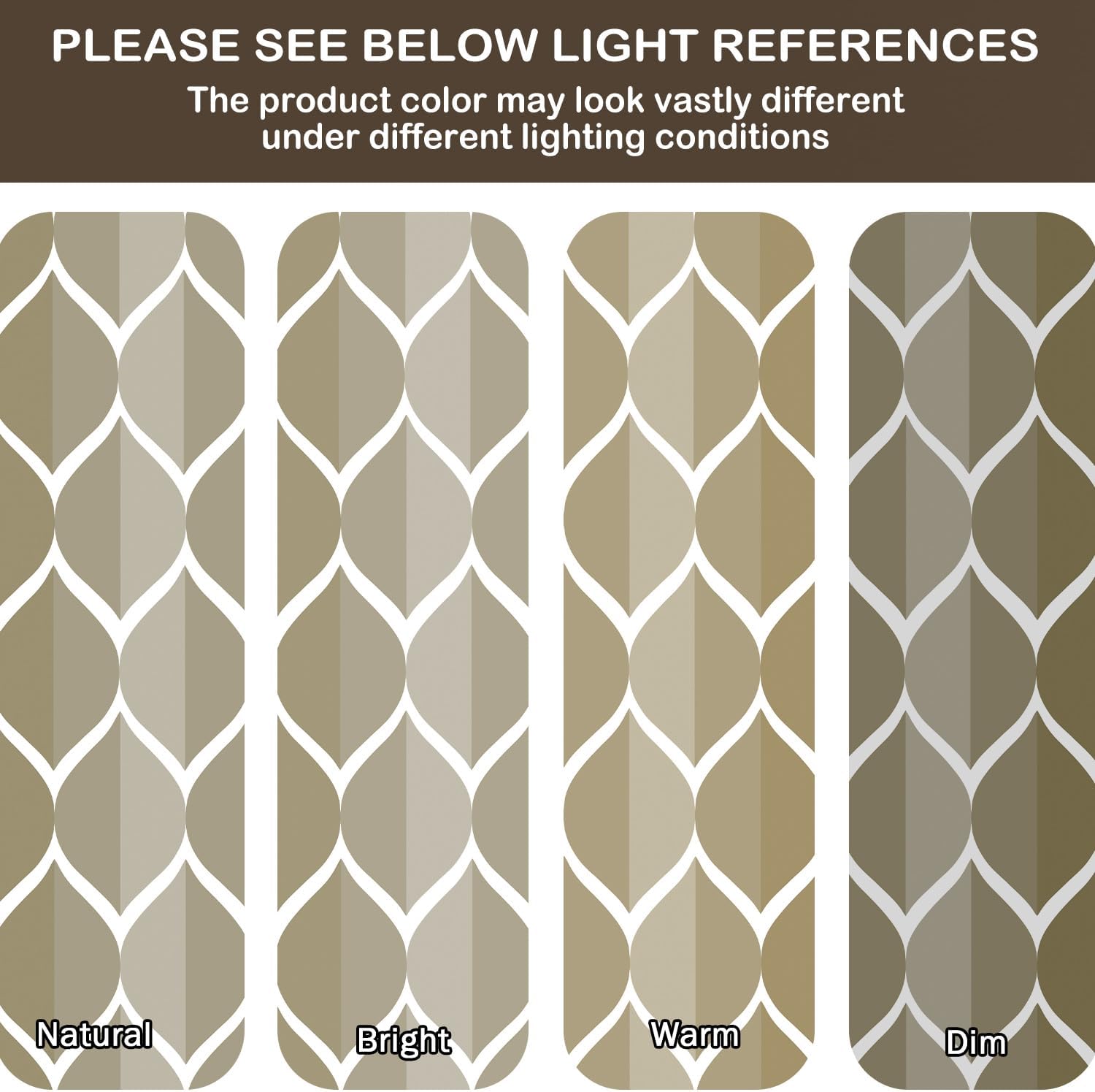 No Hook Shower Curtain and Liner Set, Brown Modern Geometric Waterdrop Shower Curtains for Bathroom, Hotel Style Waterproof Bathroom Curtain Set with See-Through Mesh Top Window, 71x84 Inches