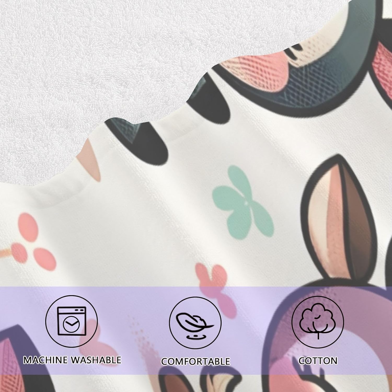 Hand Towels Premium Soft and Highly Absorbent Funny Deers 2 Pcs Towels for Bathroom Set 100% Cotton Decorative Face Towels