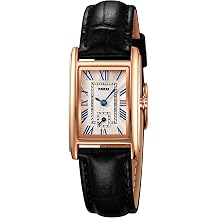 SKMEI Women's Luxury Vintage Quartz Watches Elegant Waterproof Classical Watches Roman Numeral Stylish Ladies Wristwatches