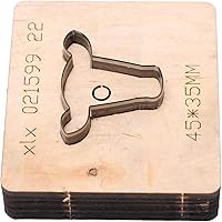 Vista 6 de 1 troquel de corte de cuchillo de corte con forma de cabeza de toro, corte de punzón de metal de cuero