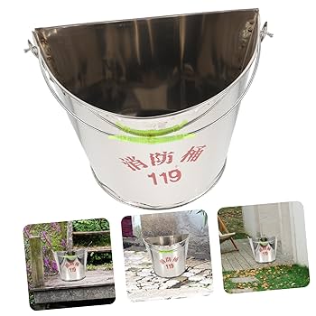 ハンドメイドステンレス製焚き火バケット ハンドメイドステンレス製焚き火バケット