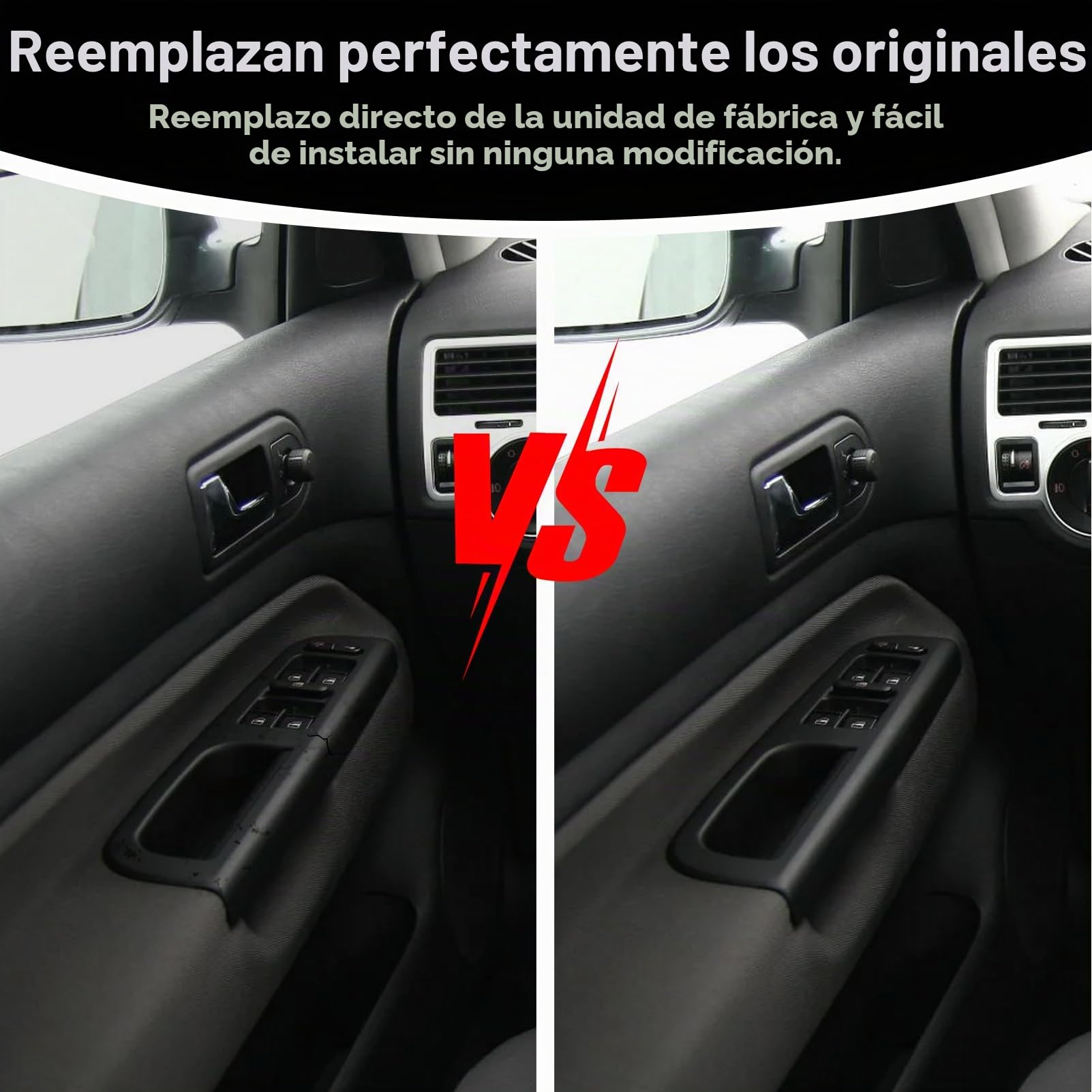 Cubierta para manija de puerta de coche y parte inferior para Golf IV Bora Passat 1998 – 2005, cubierta interior del tirador delantero izquierdo, repuesto 3B1867171D 1J1867179A