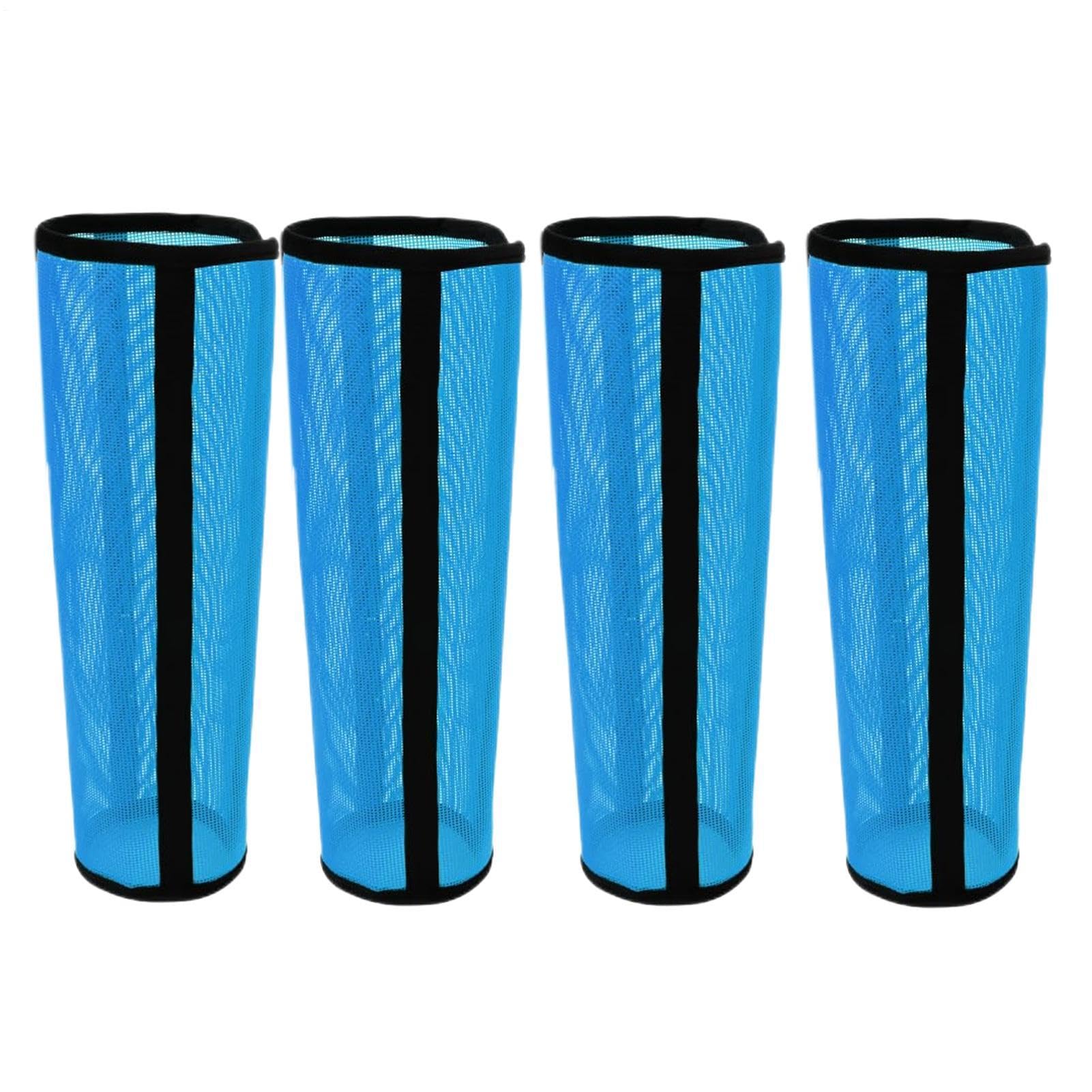Botas antimoscas de malla ajustable para caballos en pastoreo set de 4 protectores